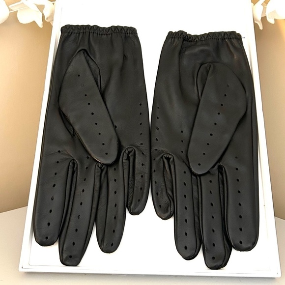 LIBO Unlined Full Finger Genuine Leather Driving Gloves Size 7.5 Unisex NWOT - Picture 5 of 14